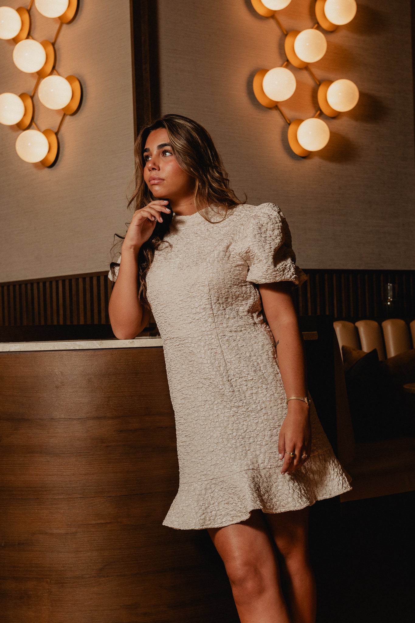 VMMERLE Short Dress - Pumice Stone